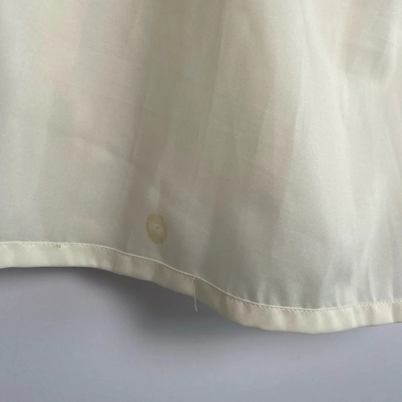 Chicos Midi Skirt Purple Green Cream Watercolor Abstract Design Size 1 (sz 8) - Picture 11 of 12